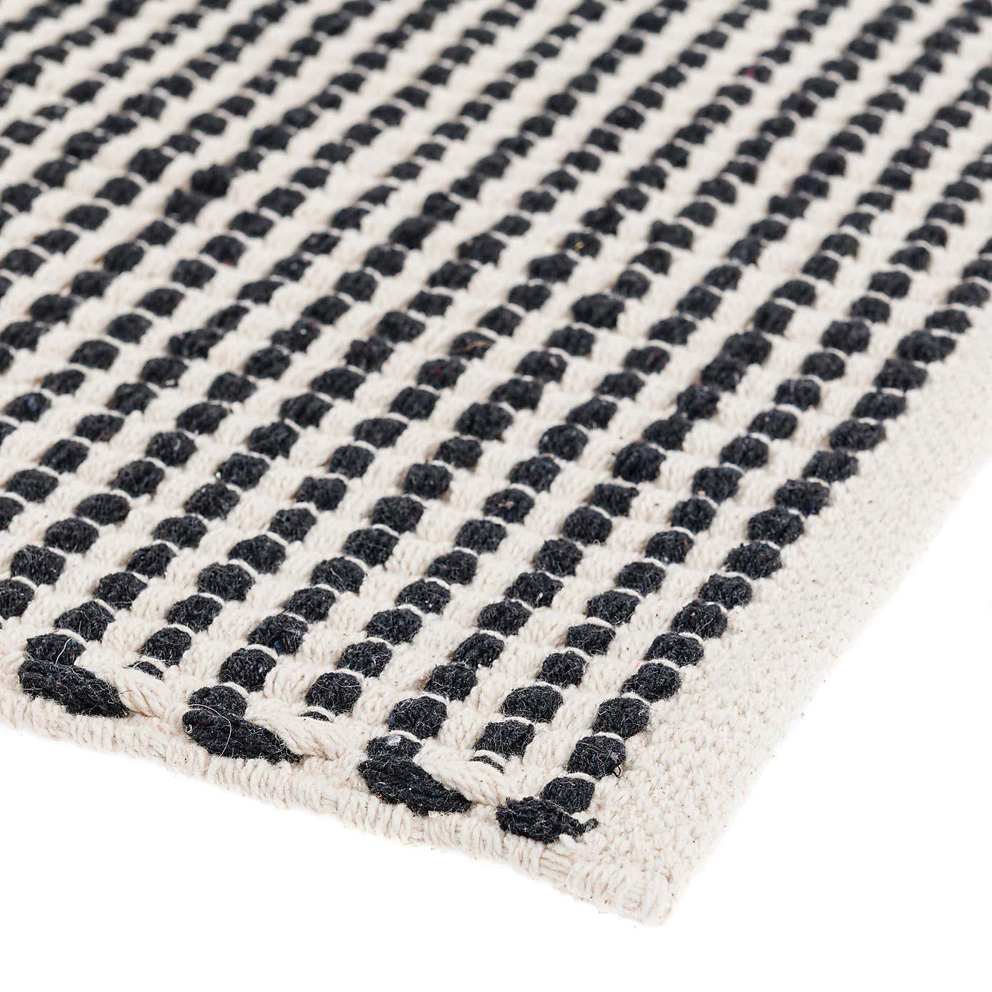 Flat Weave Monochrome Bath Mat