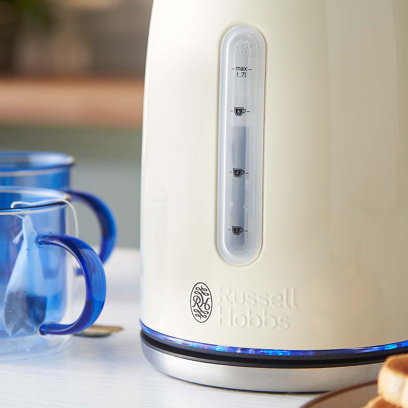 Russell Hobbs Brushed Stainless Steel 1.7L Quiet Boil Kettle