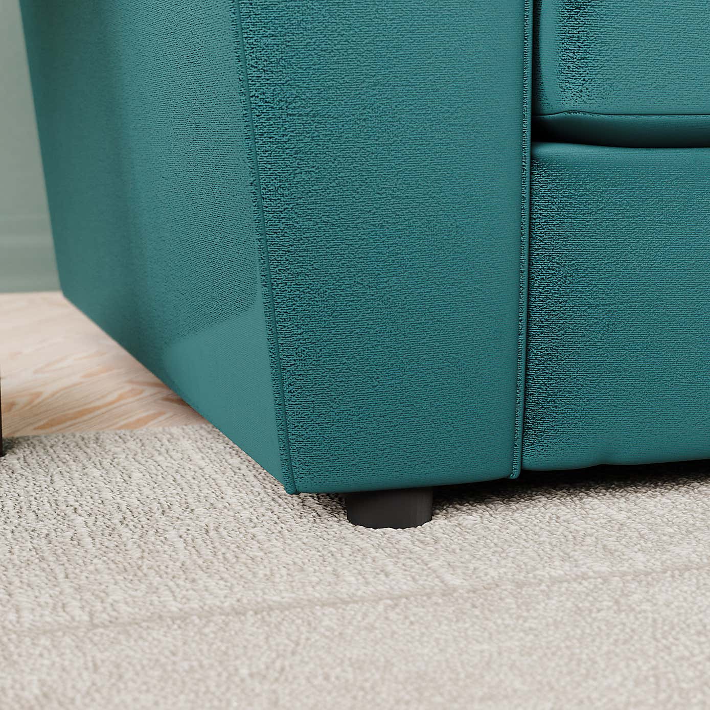 Blake Curved Arm Opulent Velvet Corner Chaise Sofa