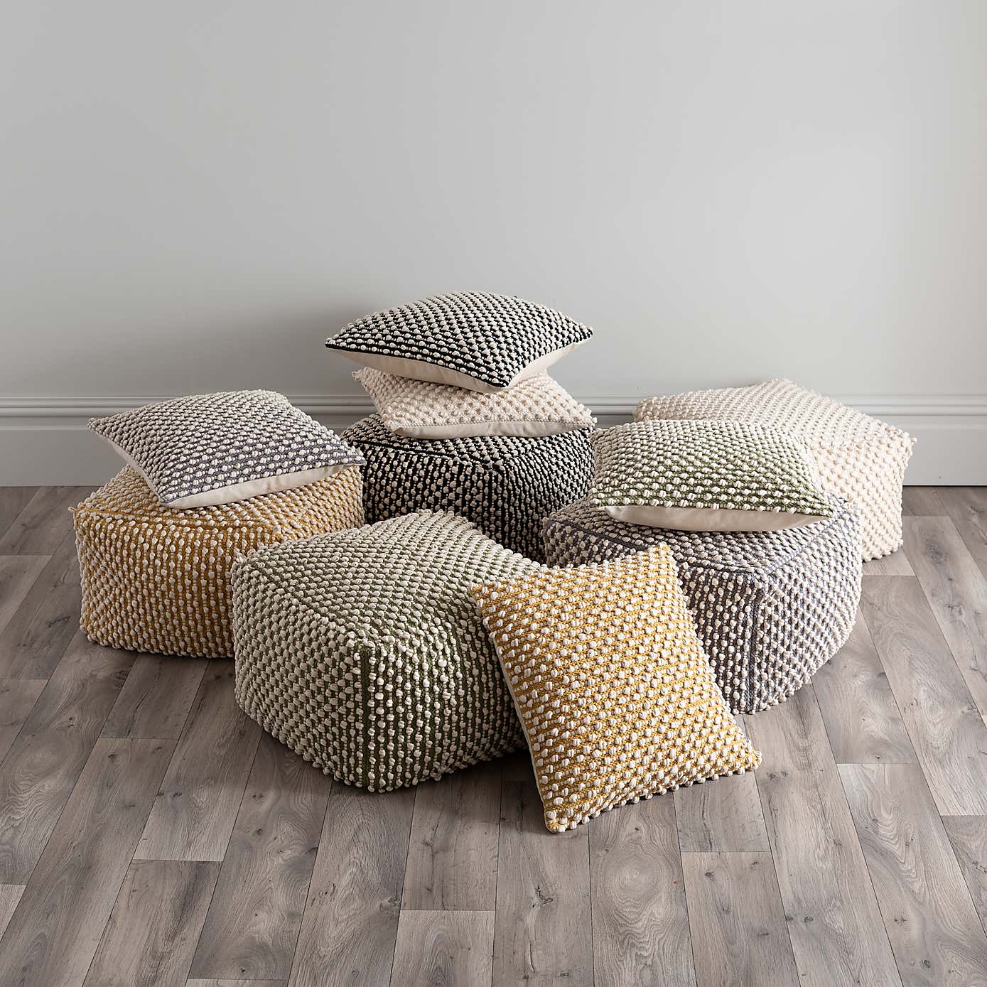 Jersey Bobble Square Cushion