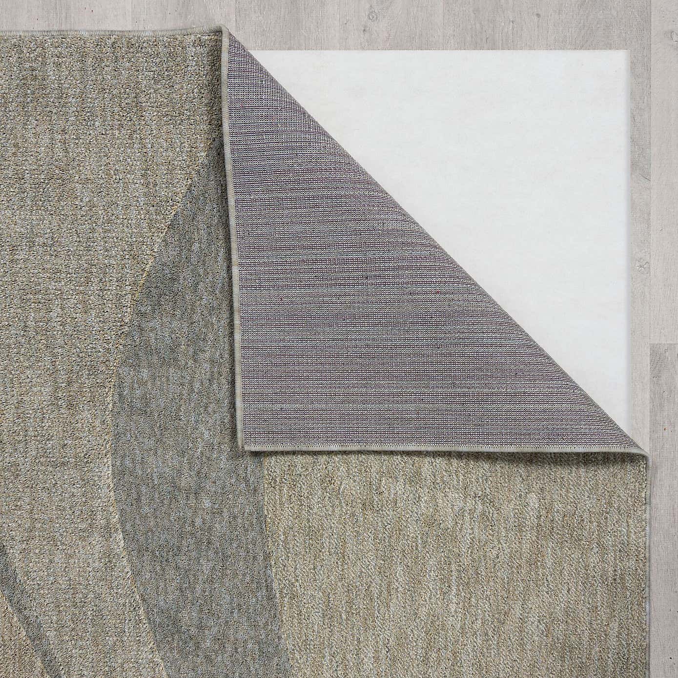 Wave Abstract Carved Rug