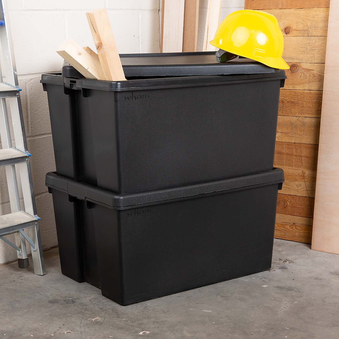 Wham Bam Set of 2 Stackable Boxes & Lids