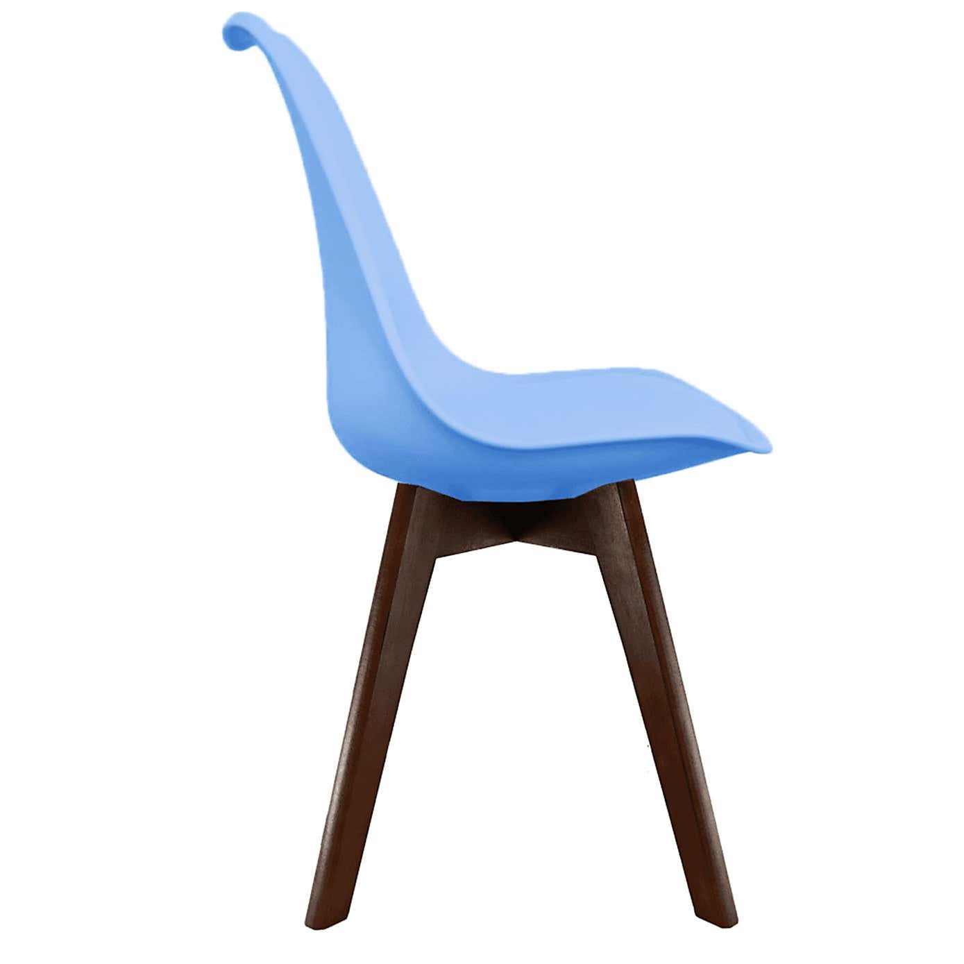 Fusion Living Soho Plastic Dining Chair with Squared Legs