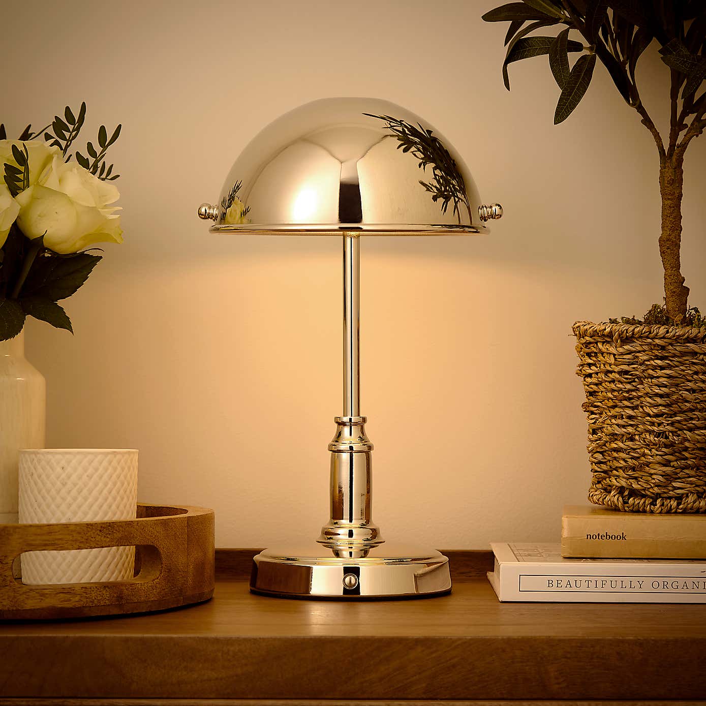 Churchgate Bitteswell Rechargeable Touch Dimmable Table Lamp