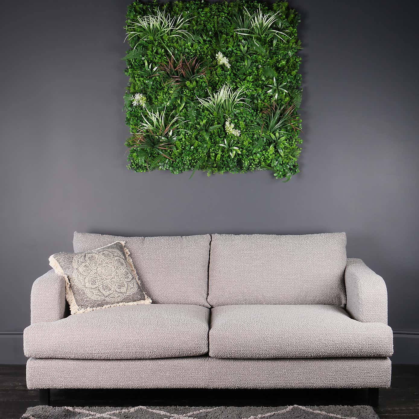 Artificial Mixed Grass Living Wall Panel