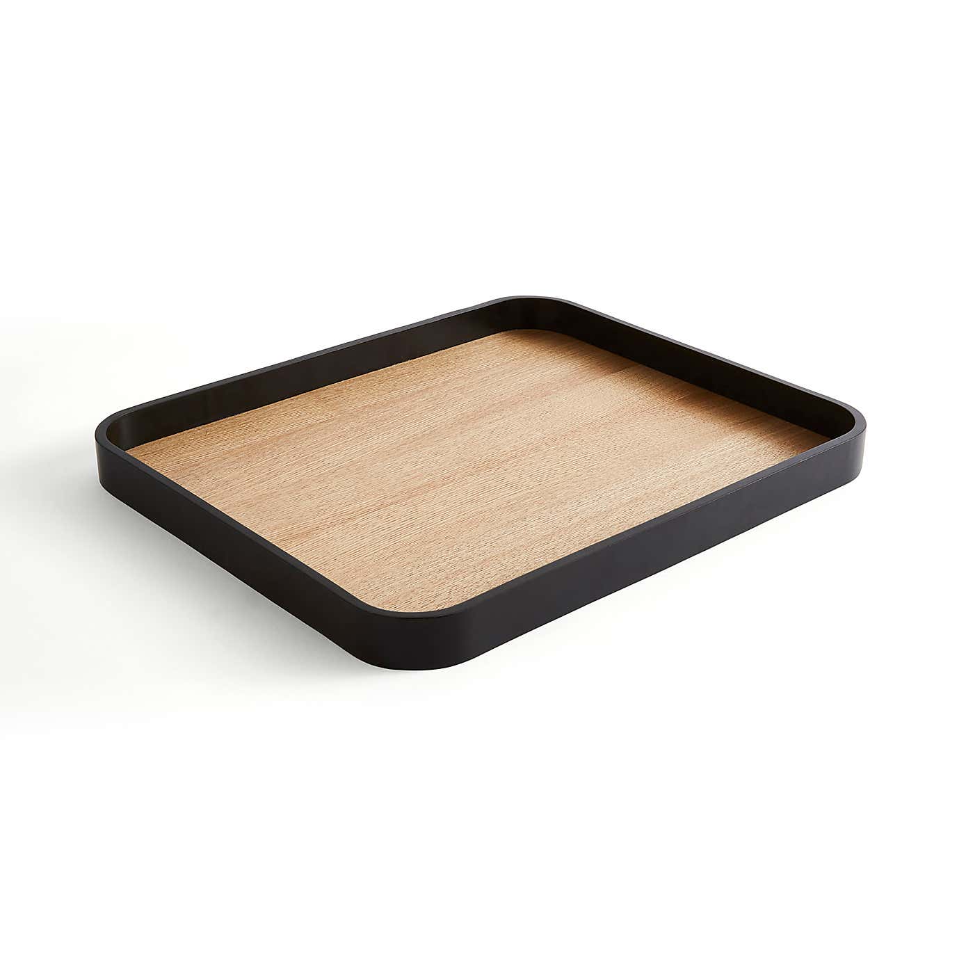 Maddox Rectangle Black Tray