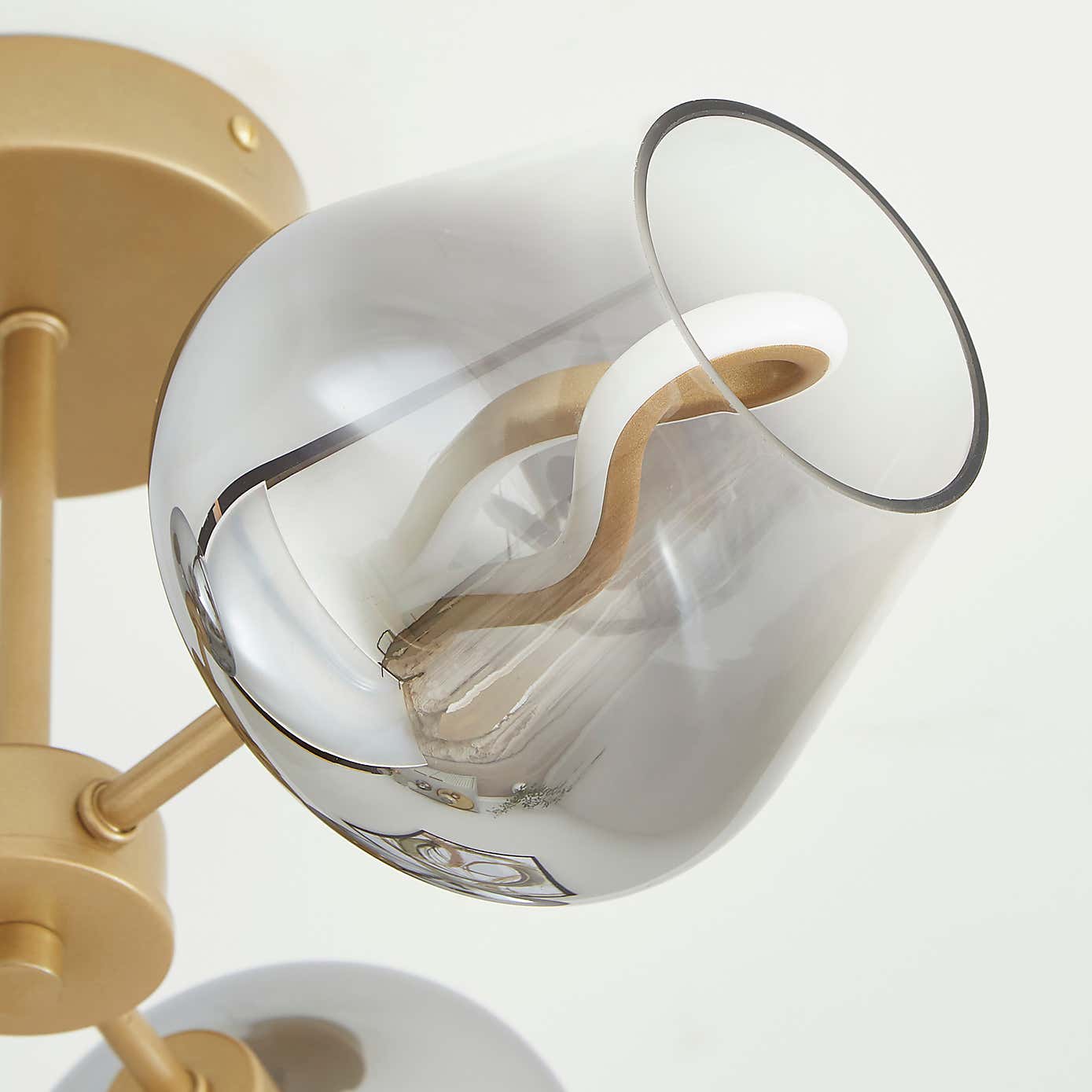 Aurora 3 Light Semi Flush LED Ceiling Light