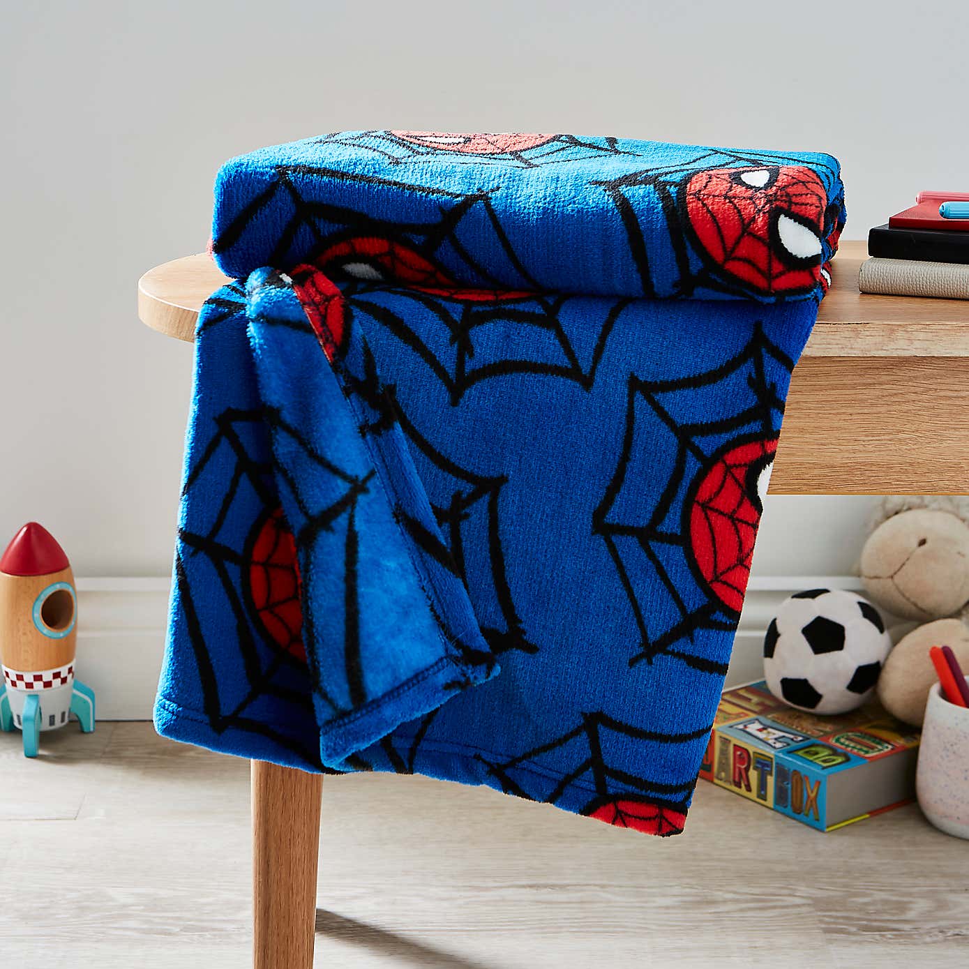 Spiderman Blue Fleece Blanket