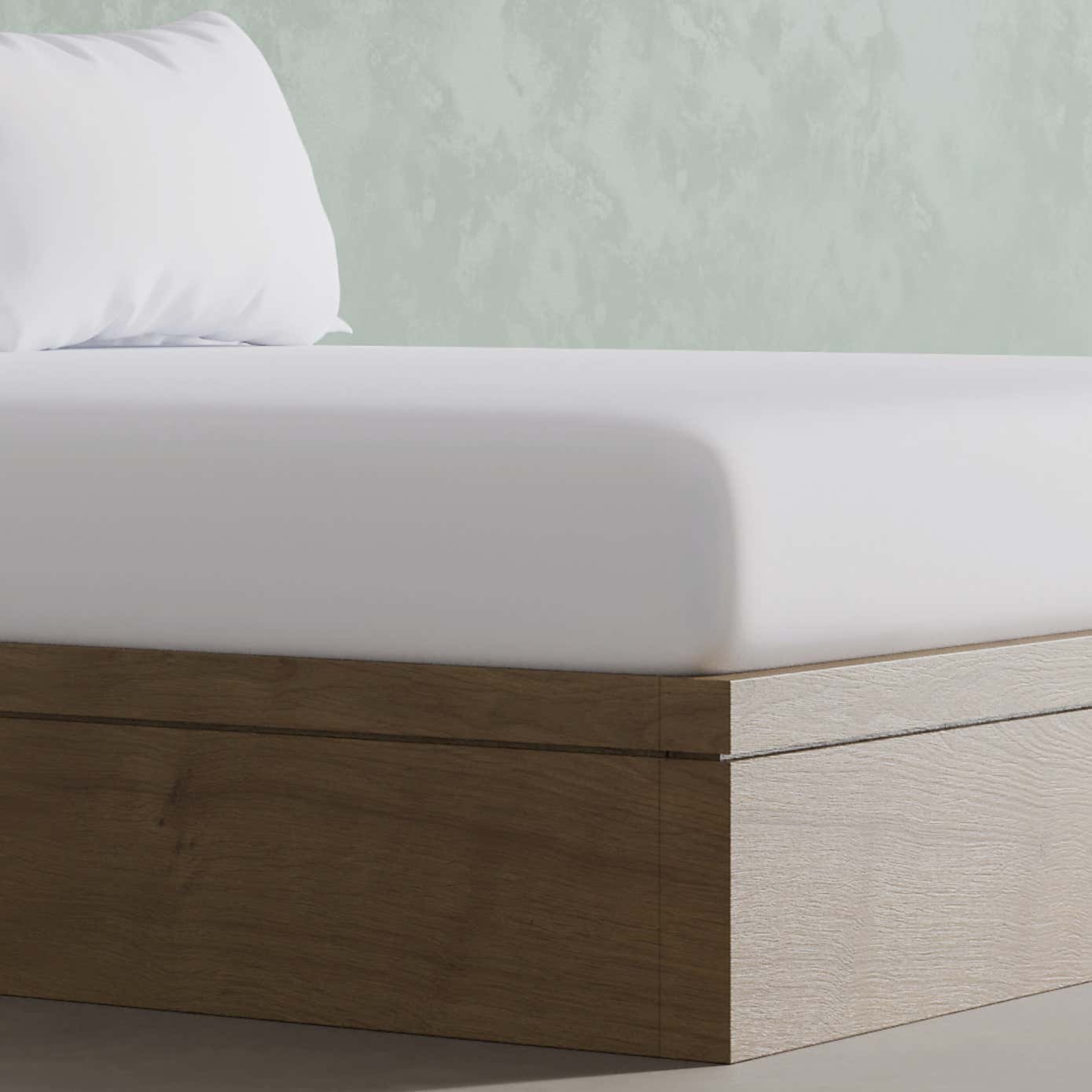 Panda Bamboo White Fitted Sheet