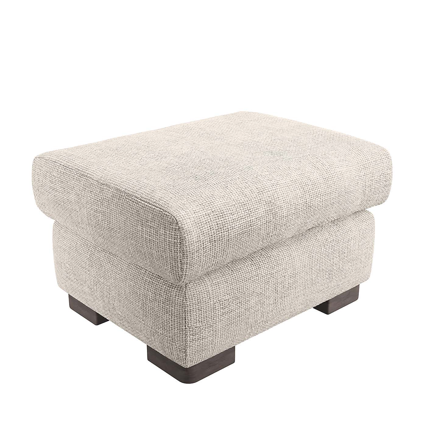 Carson Chunky Chenille Large Storage Footstool