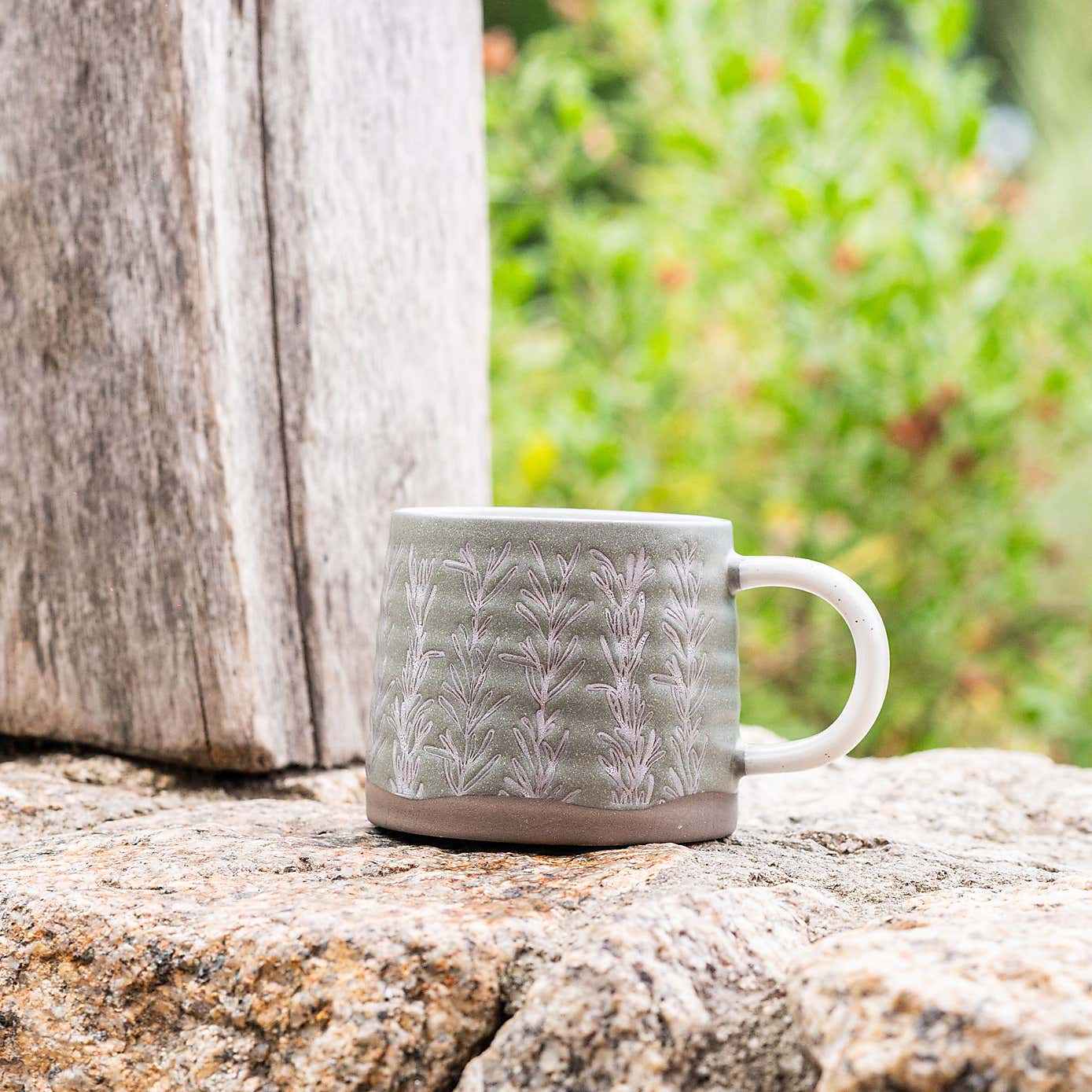 PurerHome x Eden Project Set of 2 Rosemary Stoneware Mugs