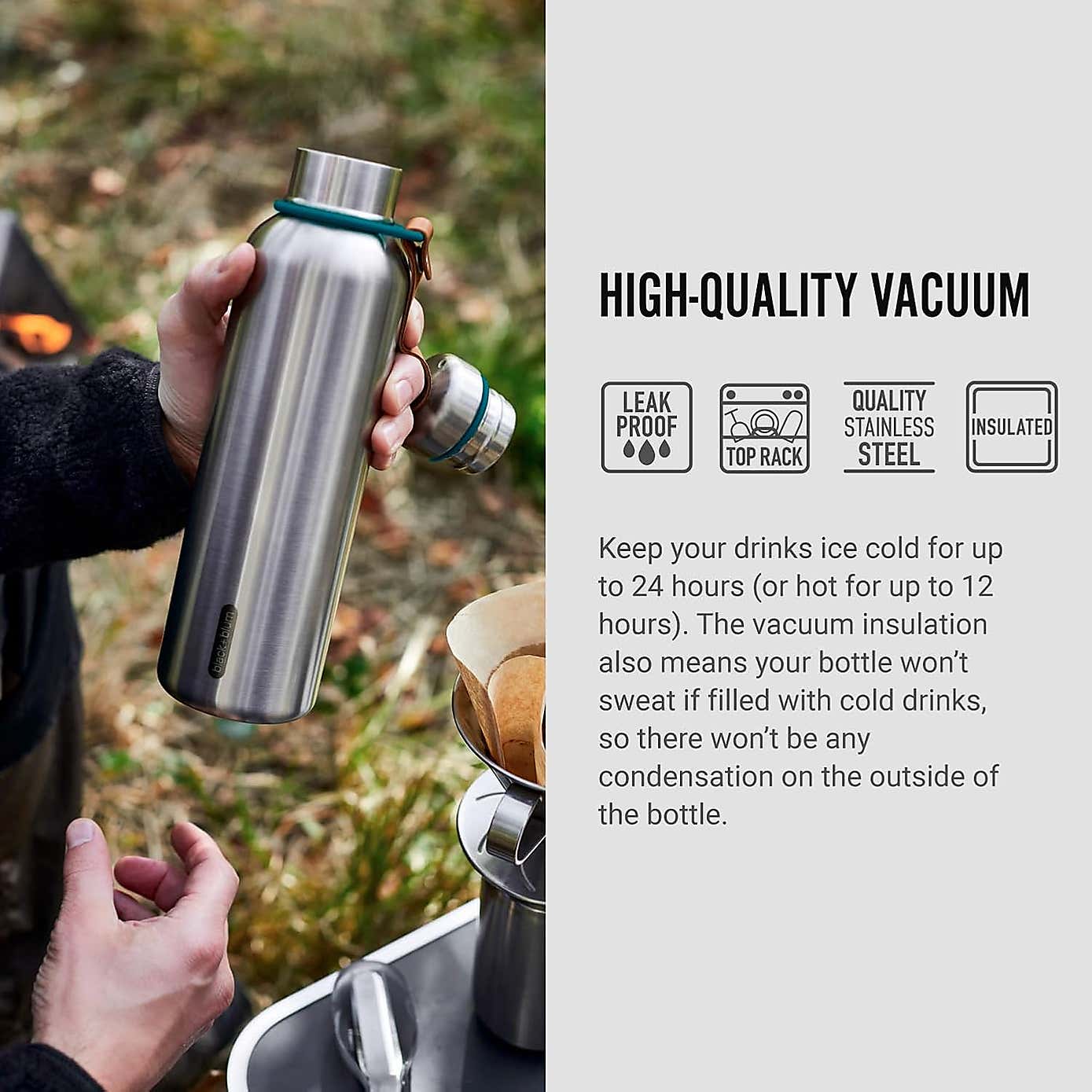 Black and Blum Insulated Water Bottle