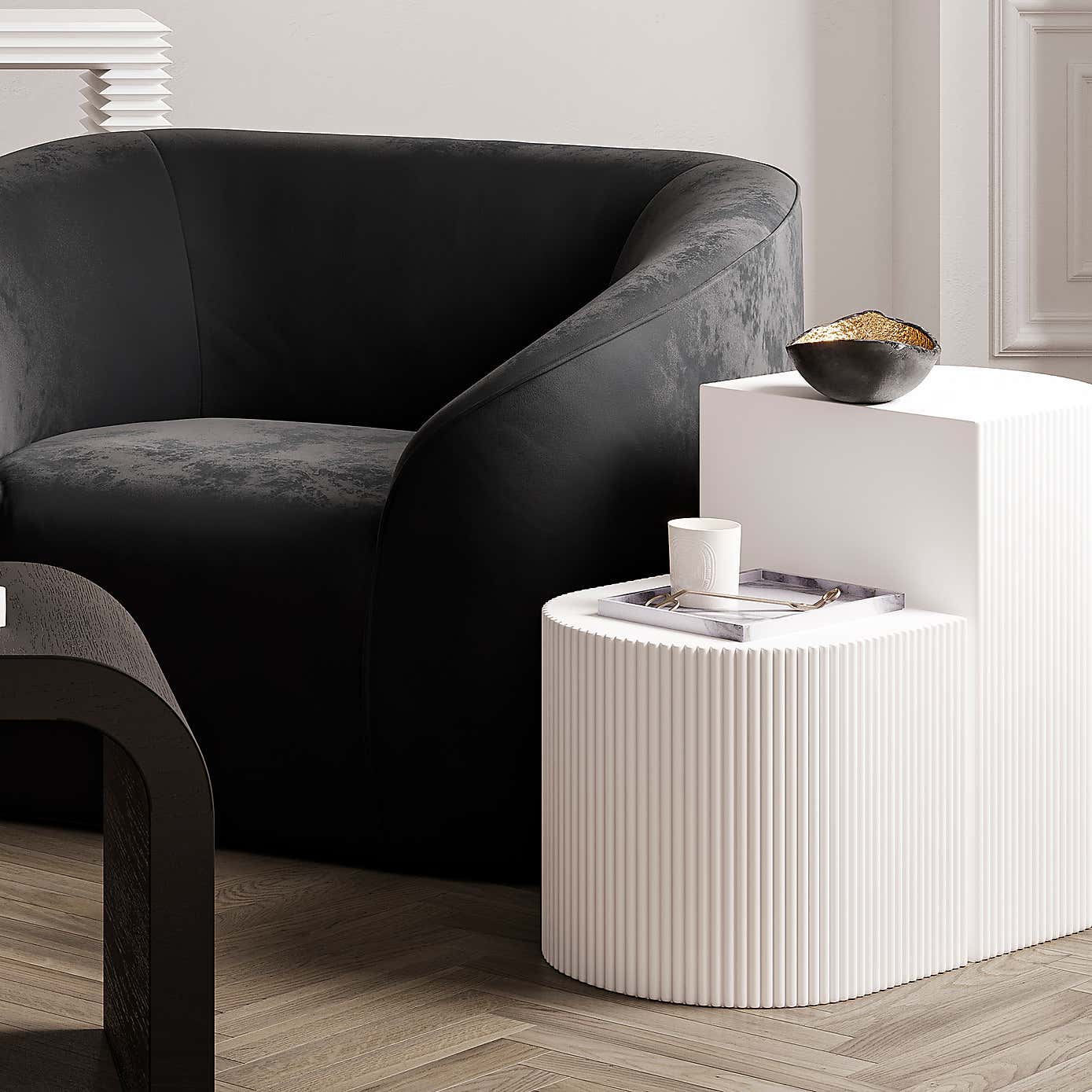 Reed Set of 2 Side Tables