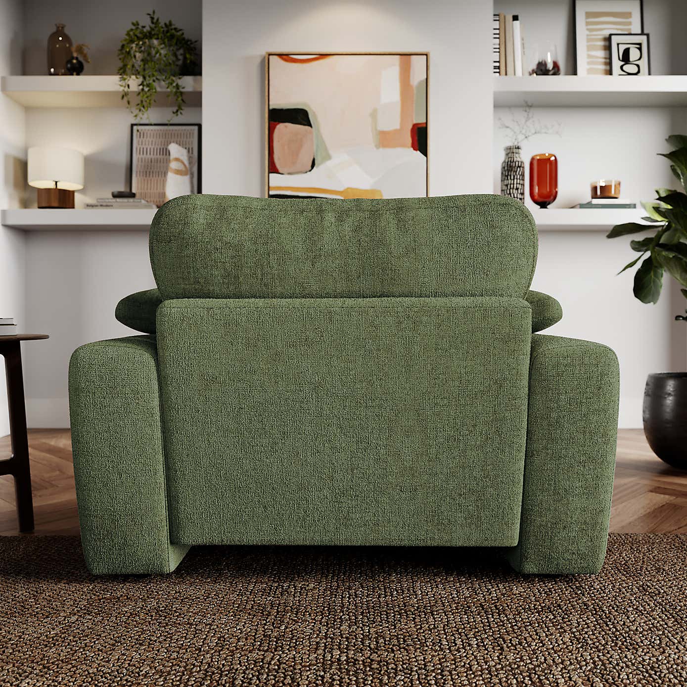 Magnus Soft Textured Chenille Snuggle Sofa