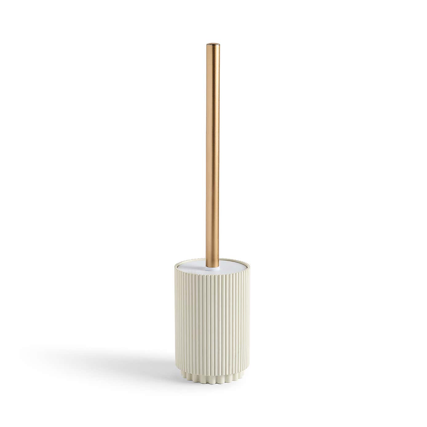 Modern Luxe Ribbed Resin Toilet Brush