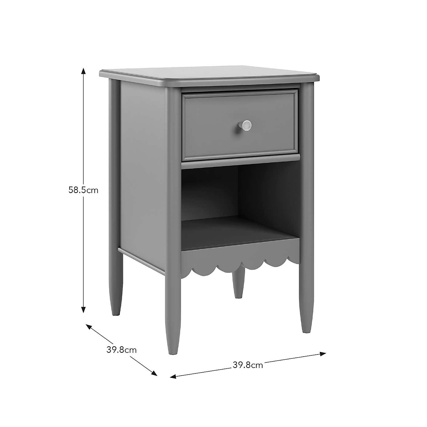Remi 1 Drawer Bedside Table