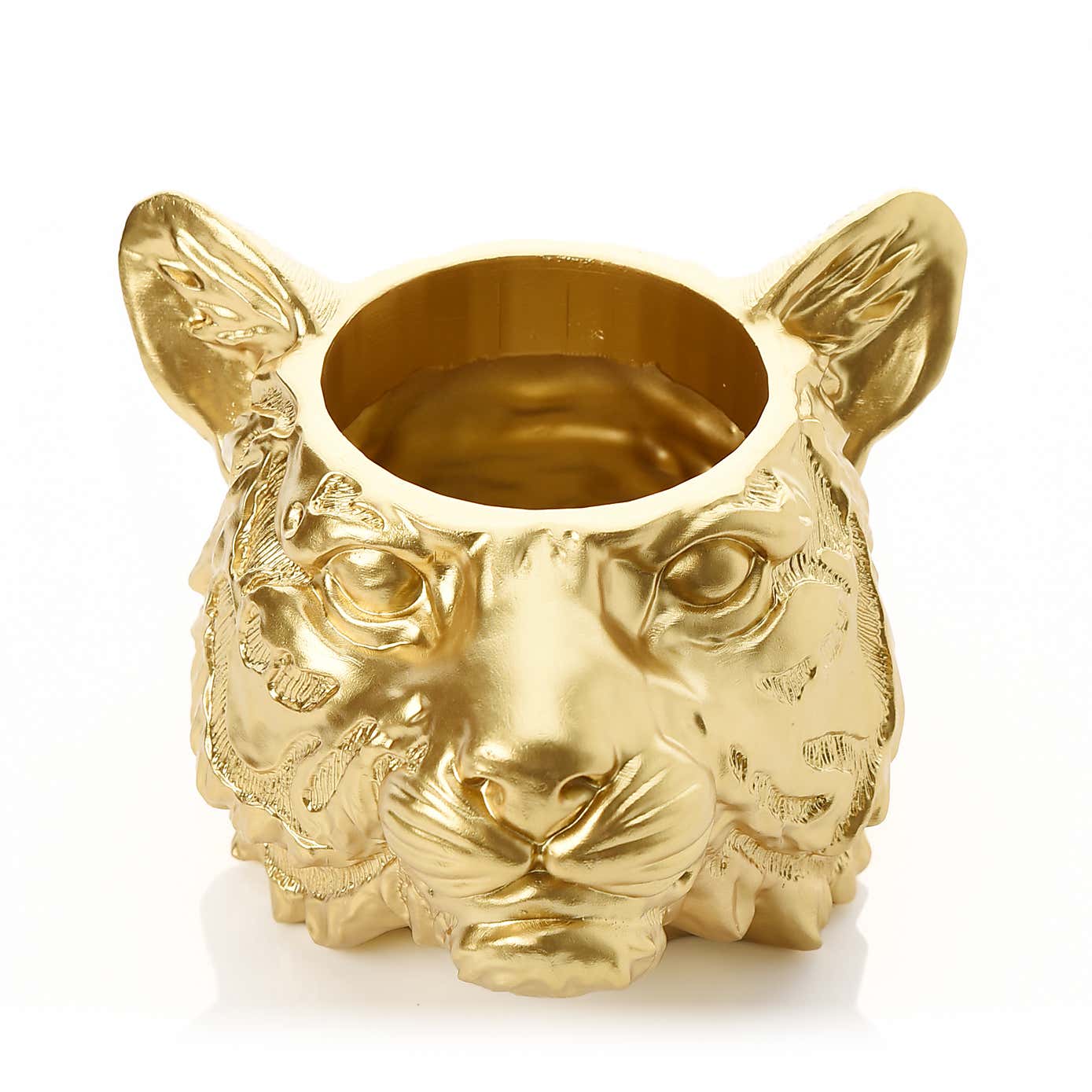 Hestia Tiger Gold Finish Plant Pot