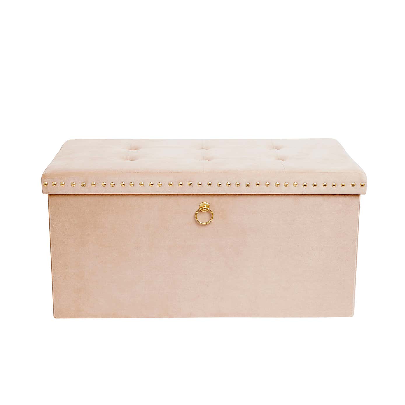 Velvet Rectangular Ottoman