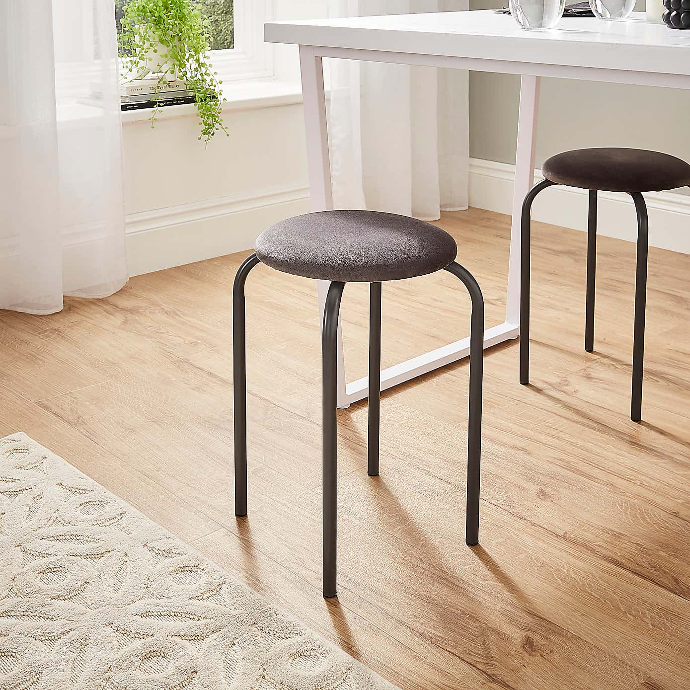 Verity Velvet Stacking Stool