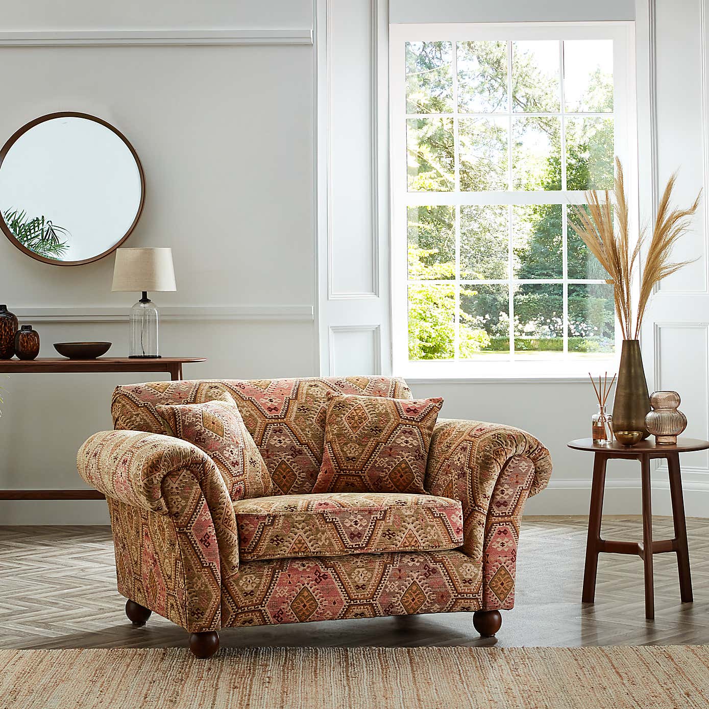 Angus Kashmar Chenille Snuggle Chair