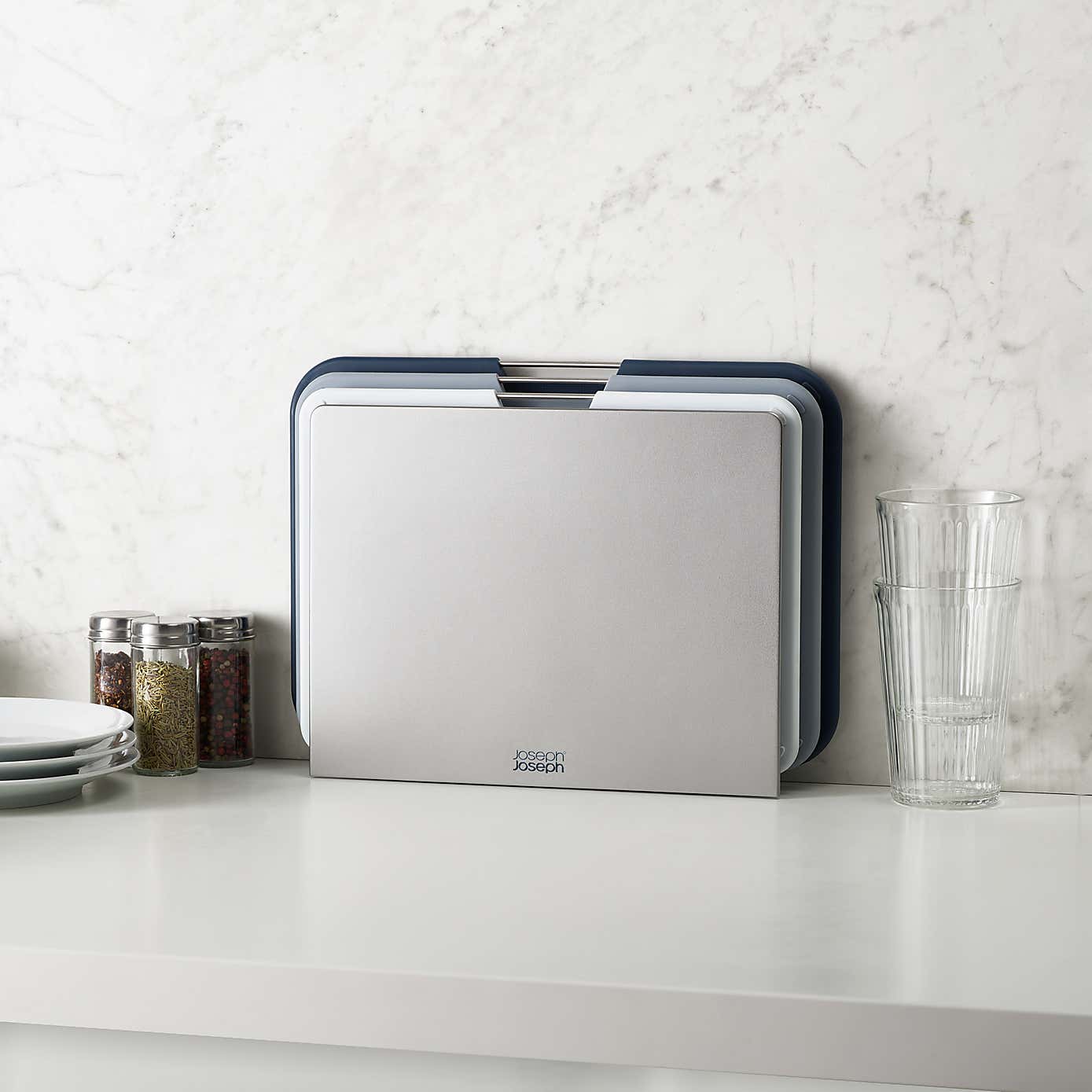 Set of 3 Joseph Joseph Large Nest Grey Chopping Boards