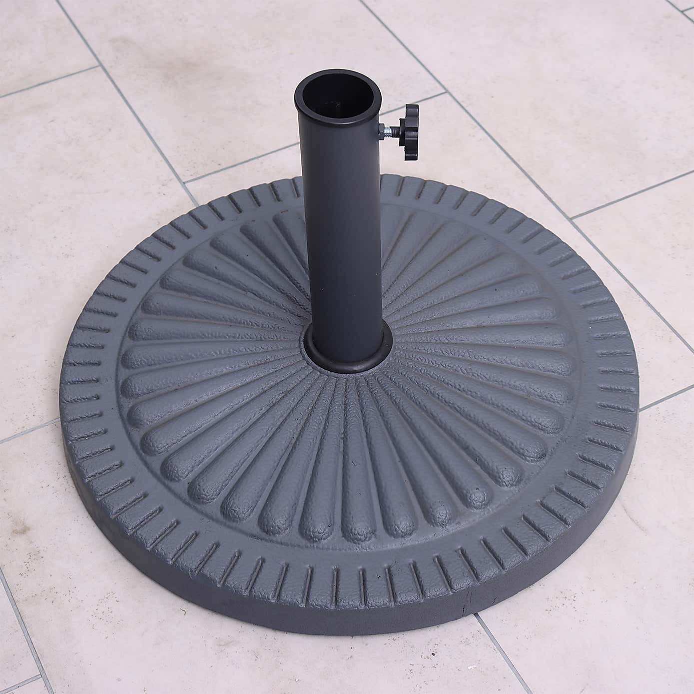A.Mir Round Garden Parasol Base, 14kg