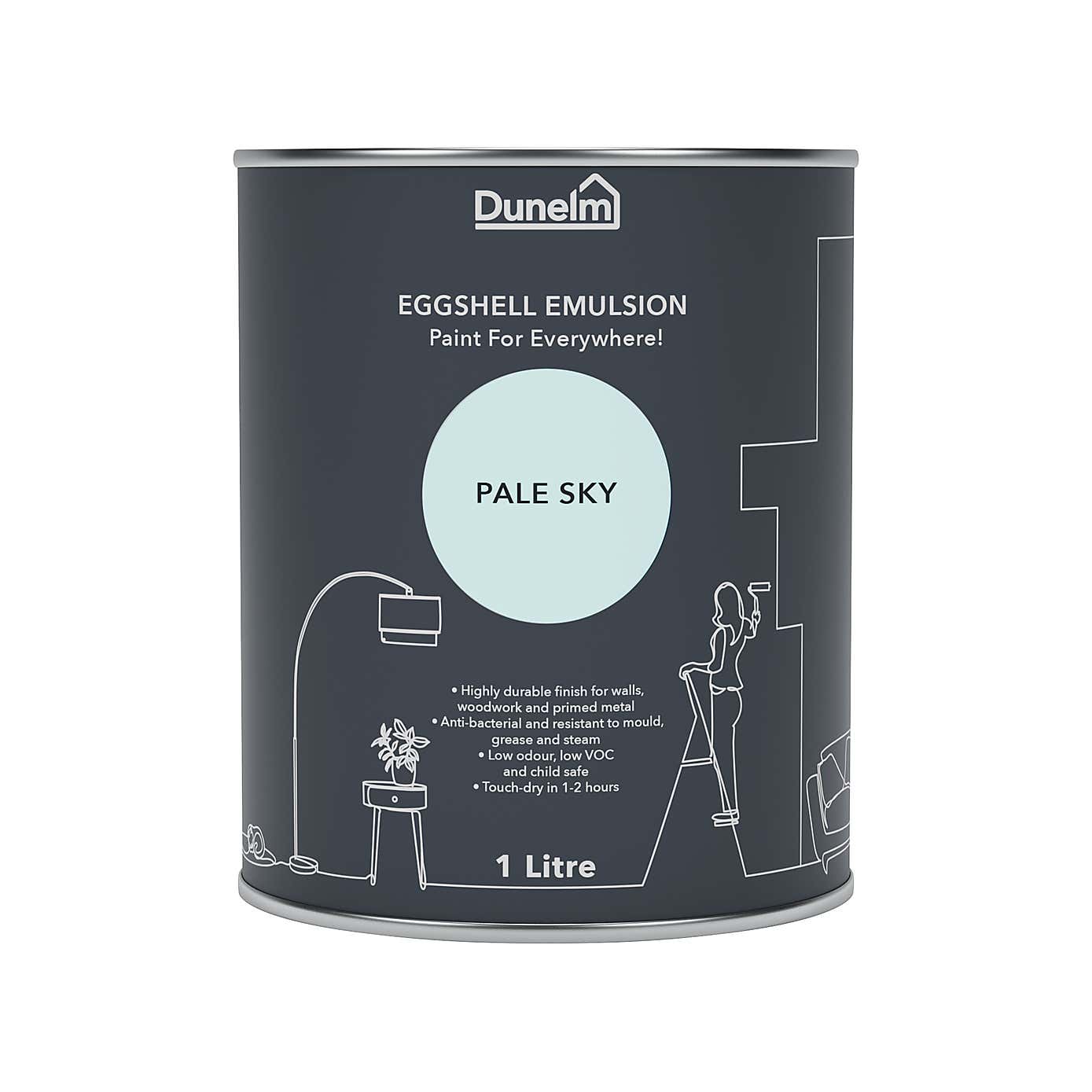 Dunelm Pale Sky Eggshell Emulsion Paint