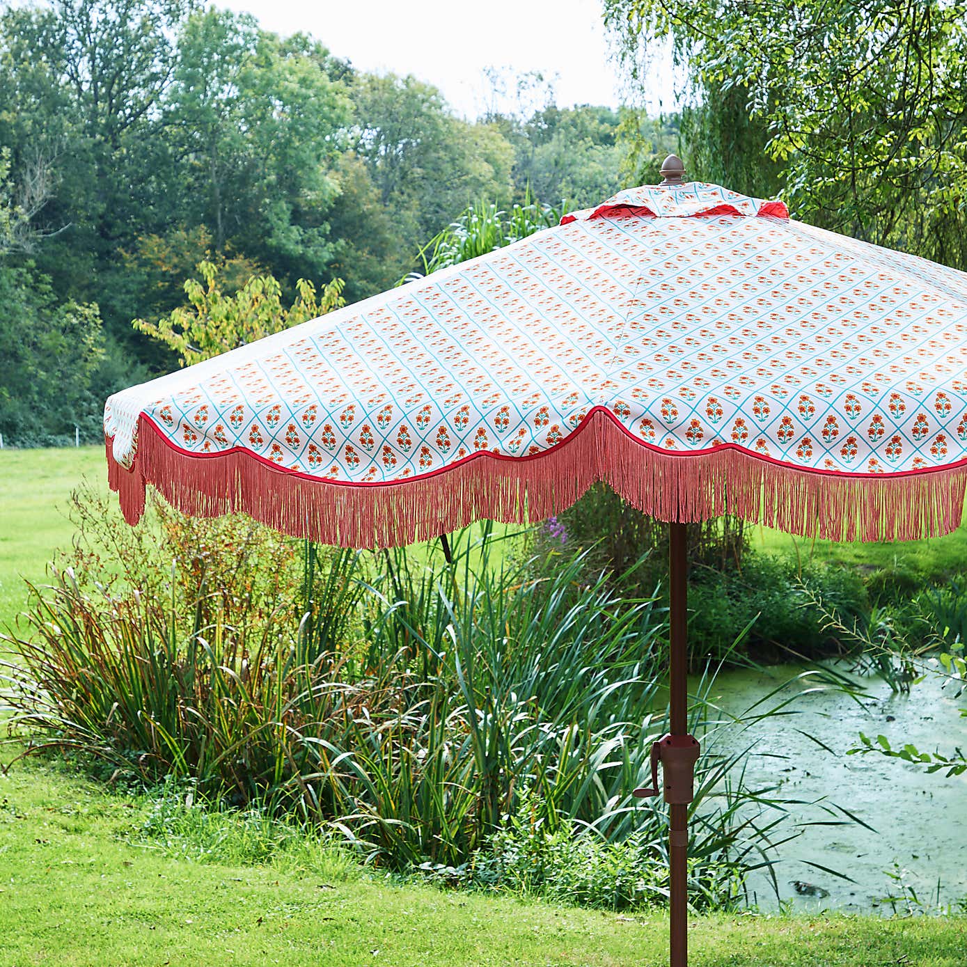 Sophie Robinson Block Print 2.45m Parasol