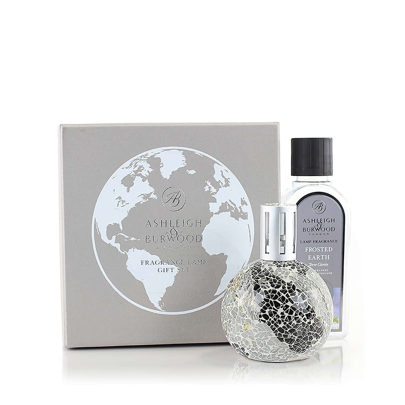Mineral Earth Fragrance Lamp with Frosted Earth Fragrance Gift Set