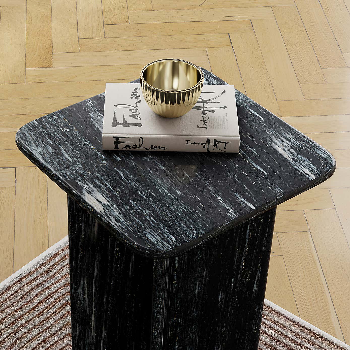 Lana Marble Tall Side Table