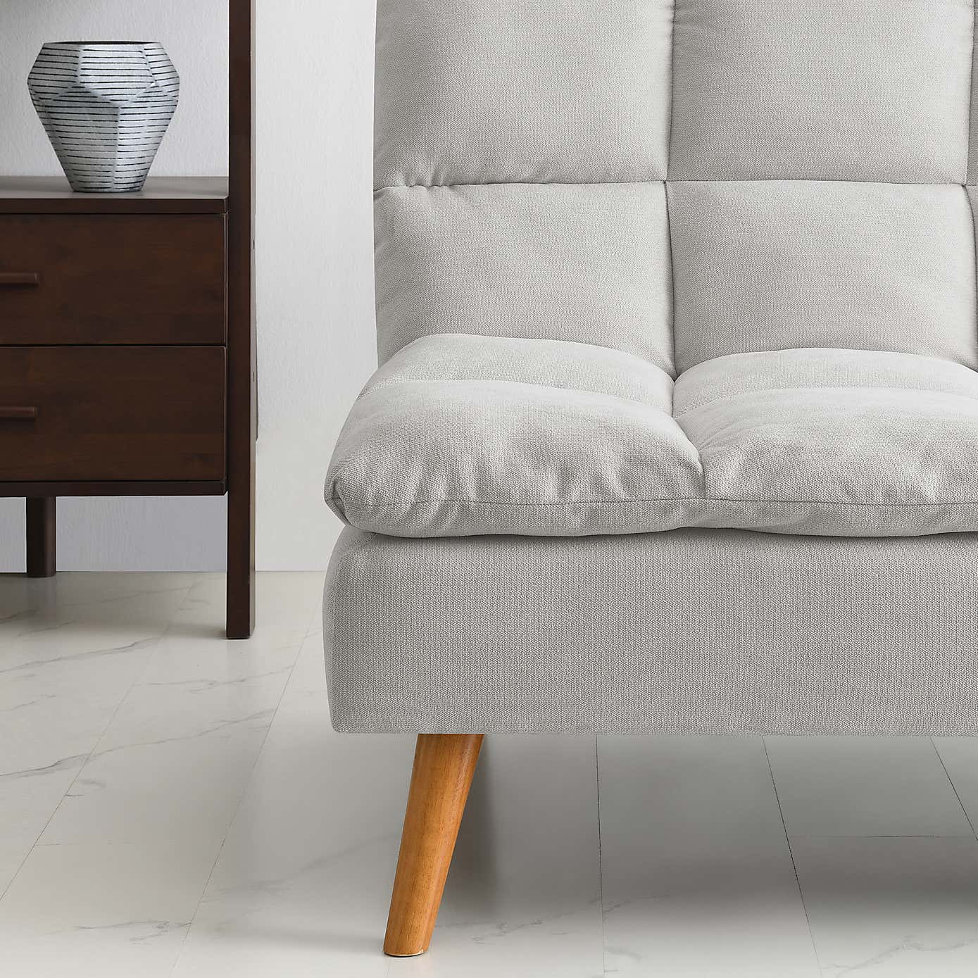 Cloud Fabric Corner Double Sofa Bed