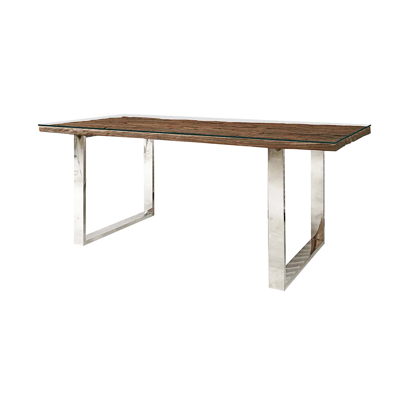 Indus Valley Railway Sleeper 6 Seater Dining Table