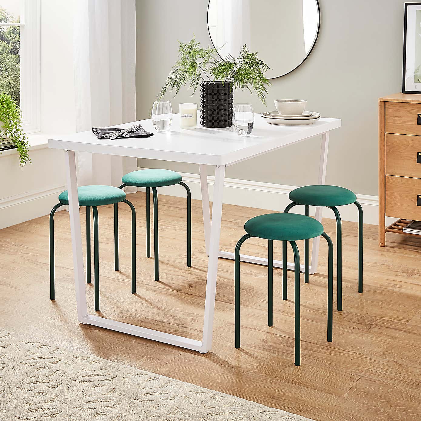 Verity Velvet Stacking Stool