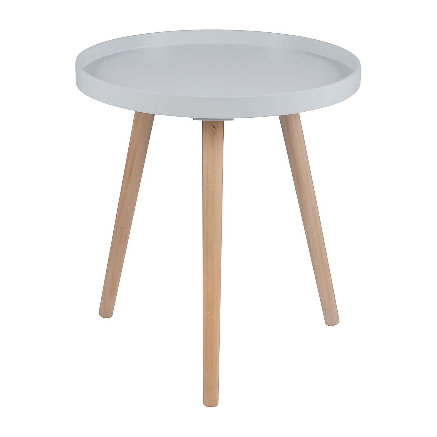 Pacific Halston Natural Pine Wood Small Side Table