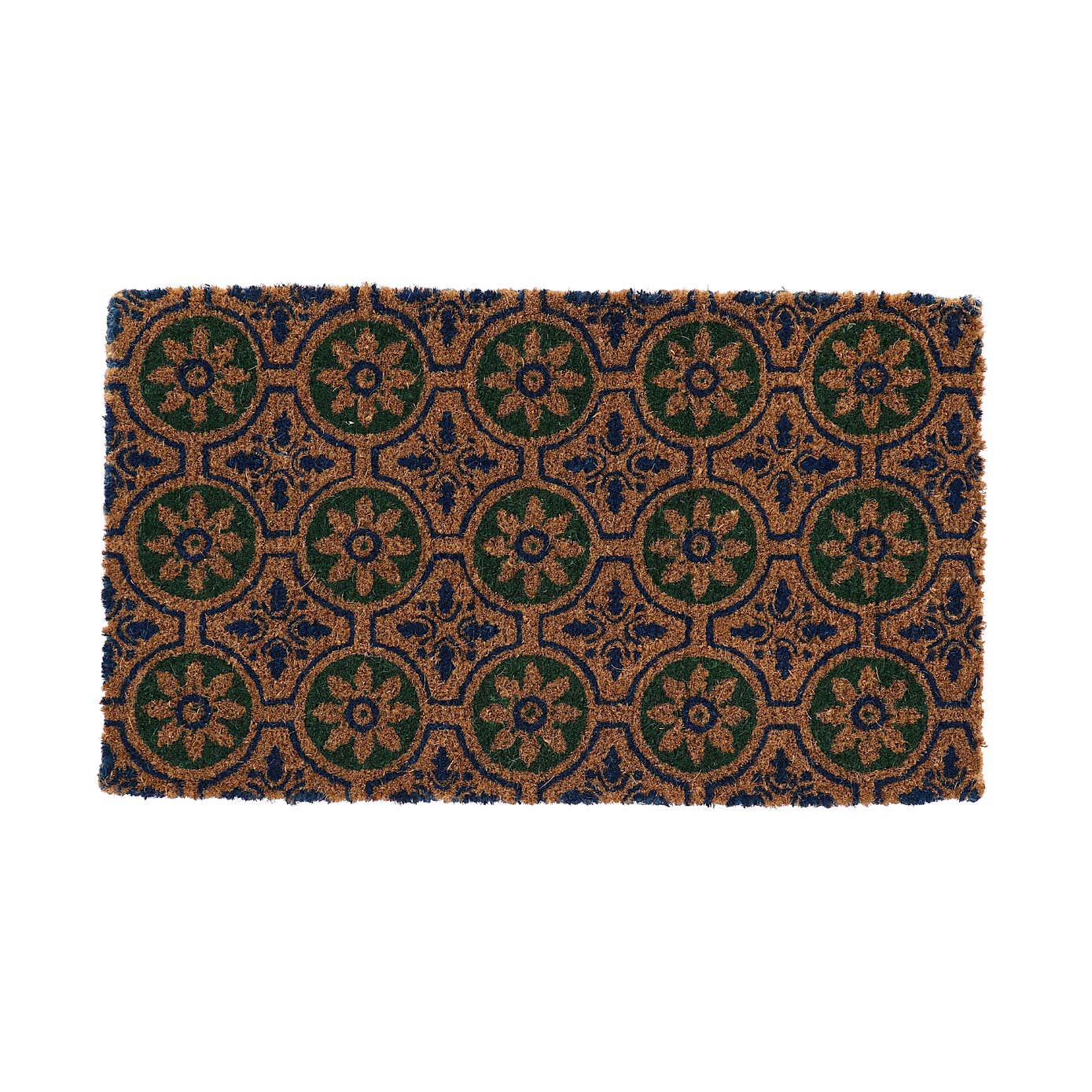 Esschert Design Coir Tiles with Circles Doormat