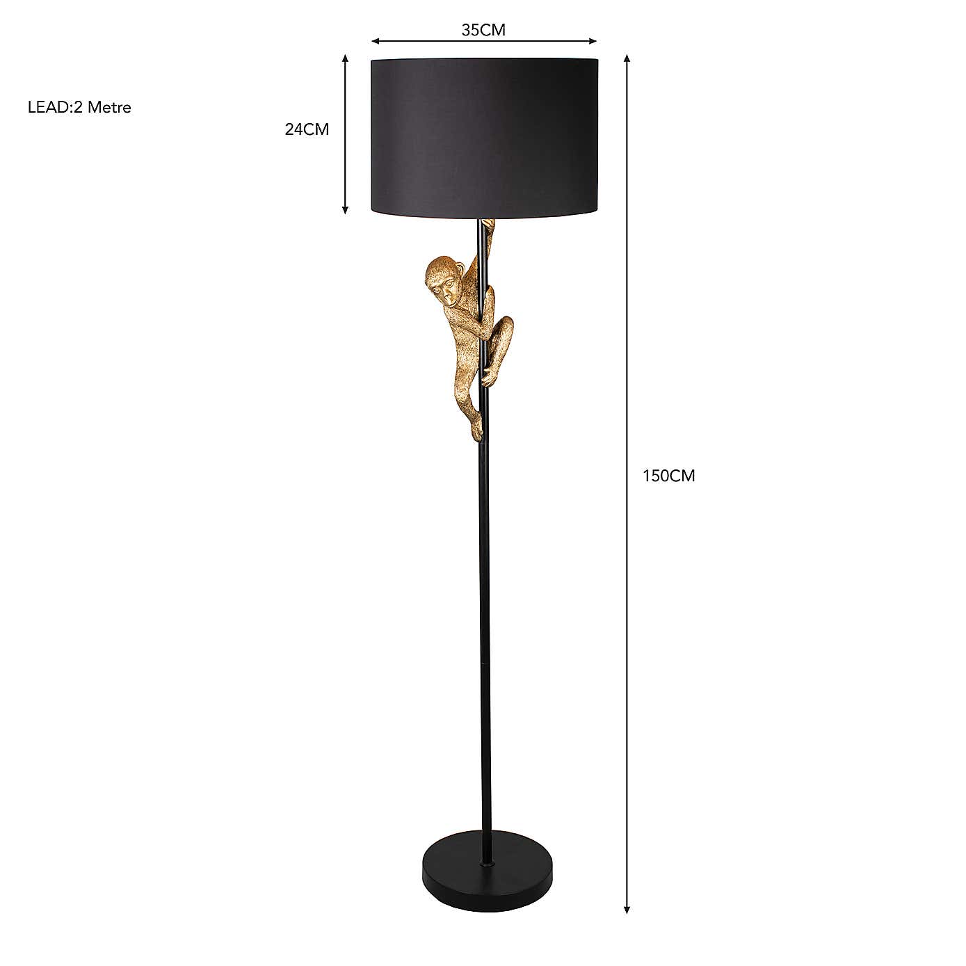 Odisha Monkey Floor Lamp