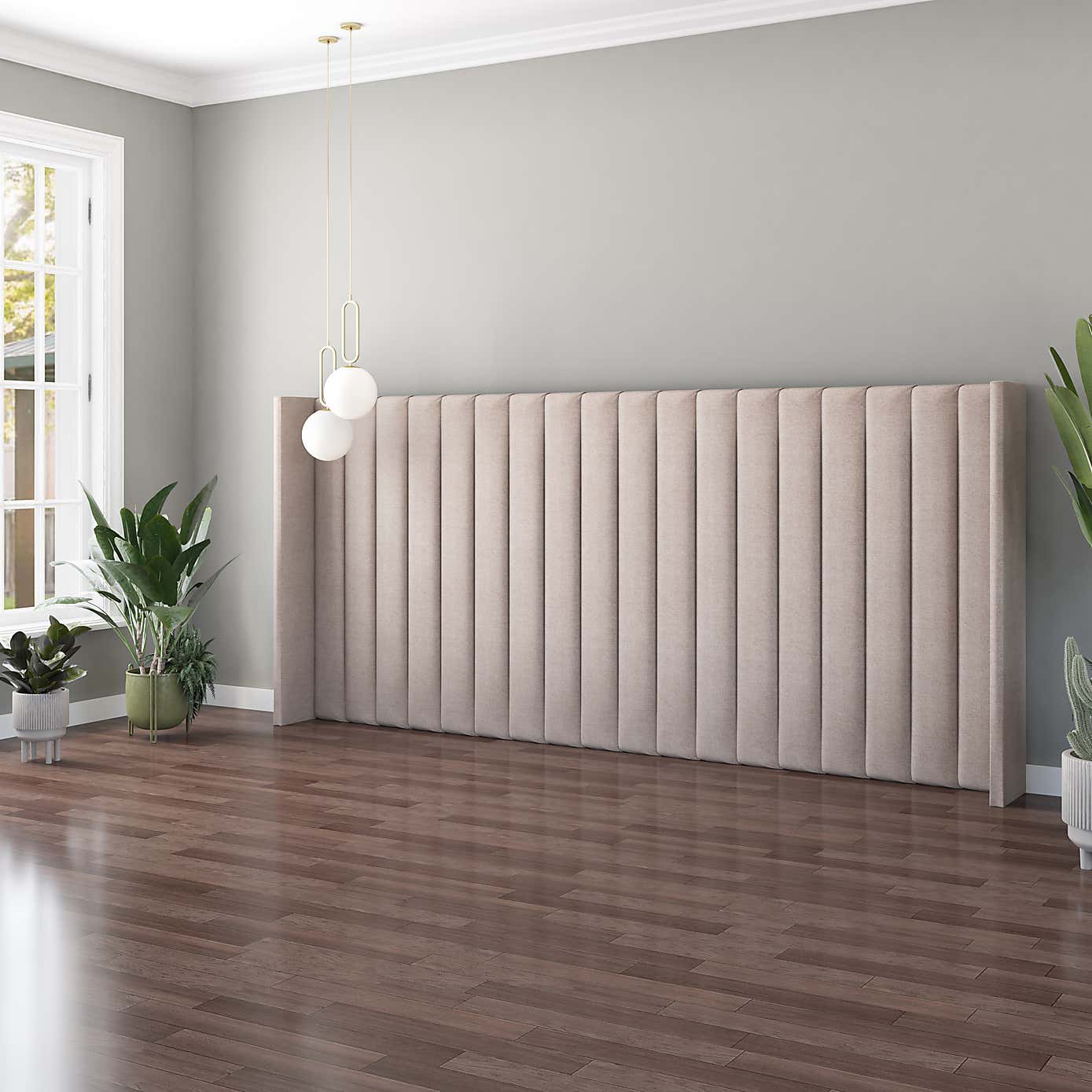 Grandeur Saxon Twill Headboard