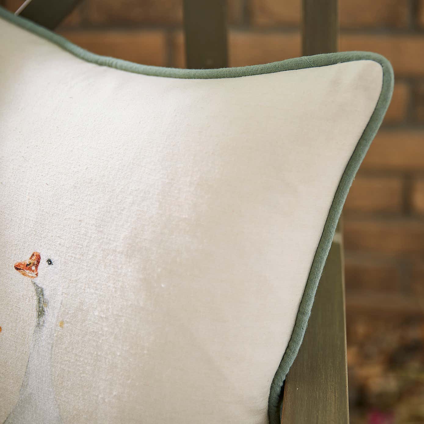 Duck Family Outdoor Square Cushion