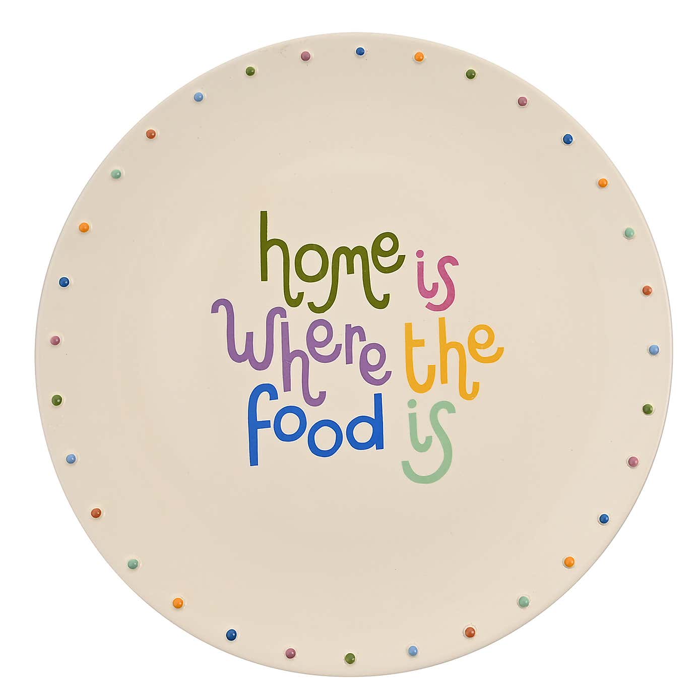 Raspberry Blossom Circle Platter