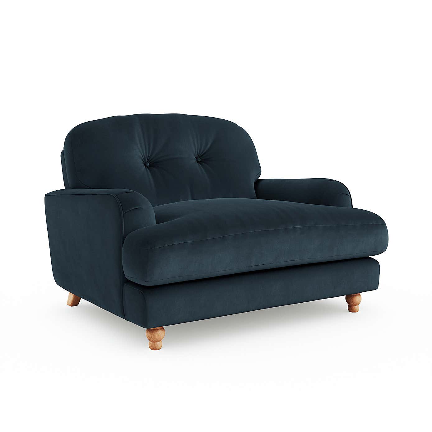 Martha Matte Plush Velvet Snuggle Sofa