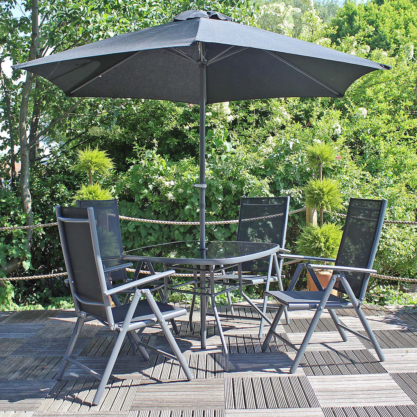 A.Mir Rio Outdoor 4 Seater Dining Set