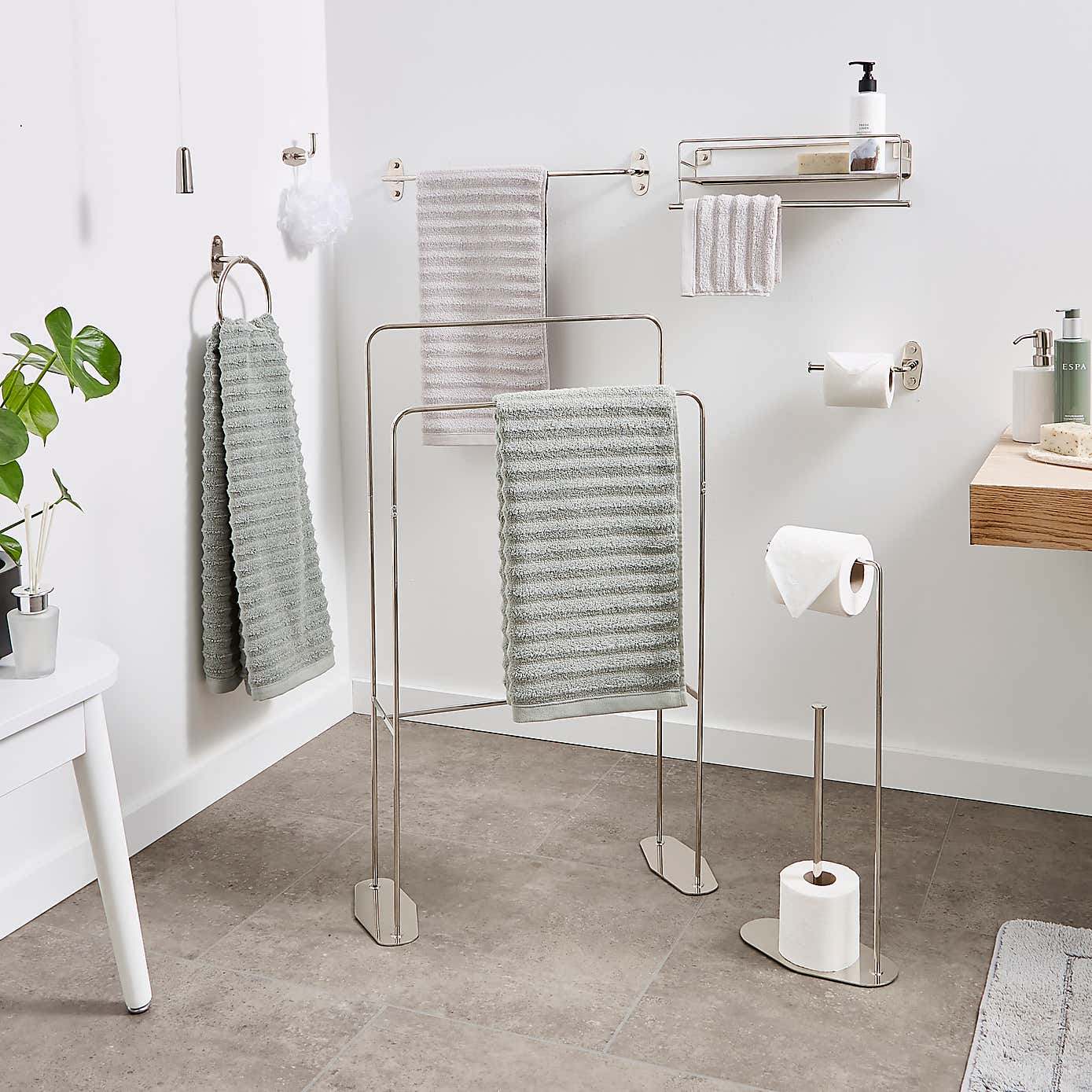 Essentials Freestanding Towel Rail