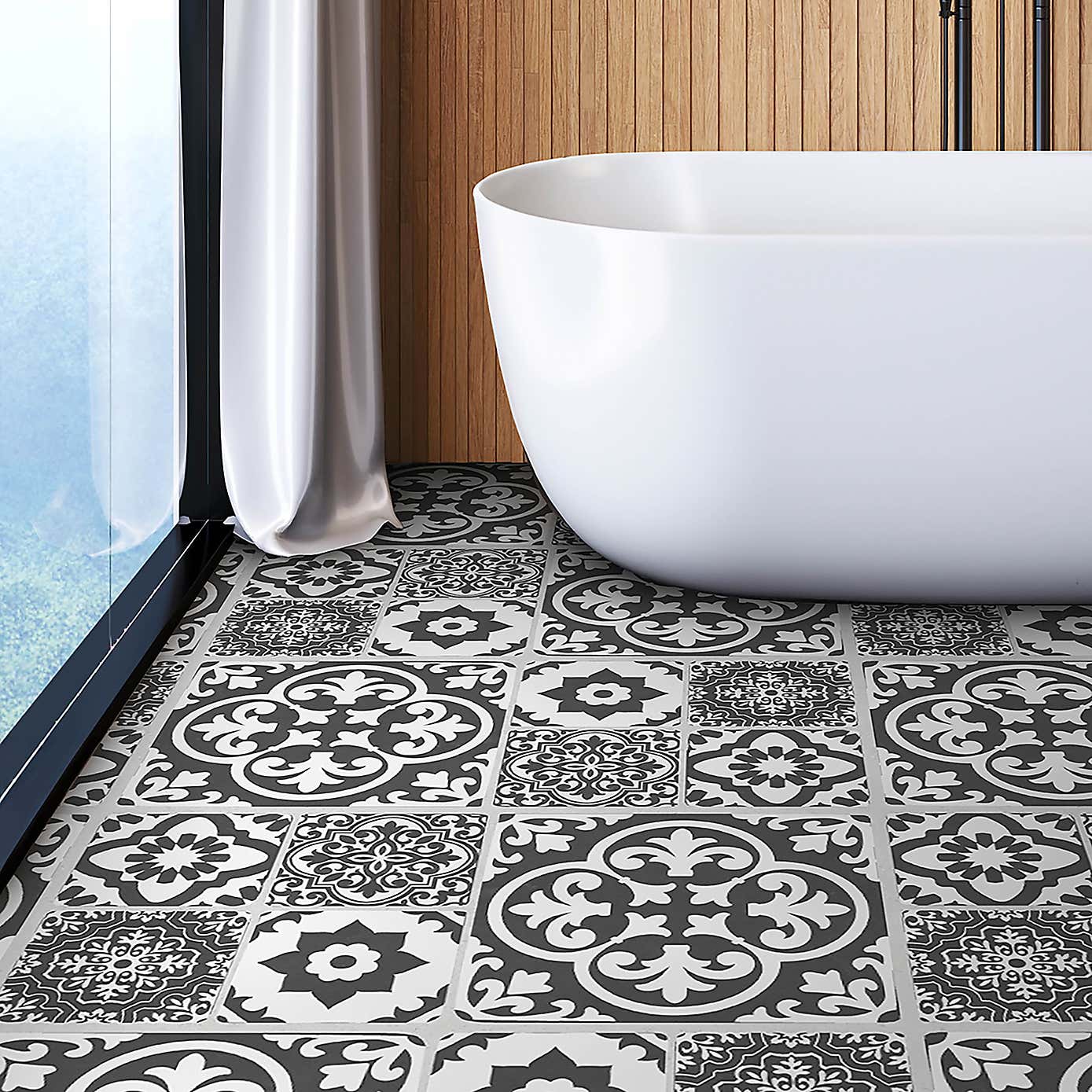 Valencia Self Adhesive Oversized Floor Tiles