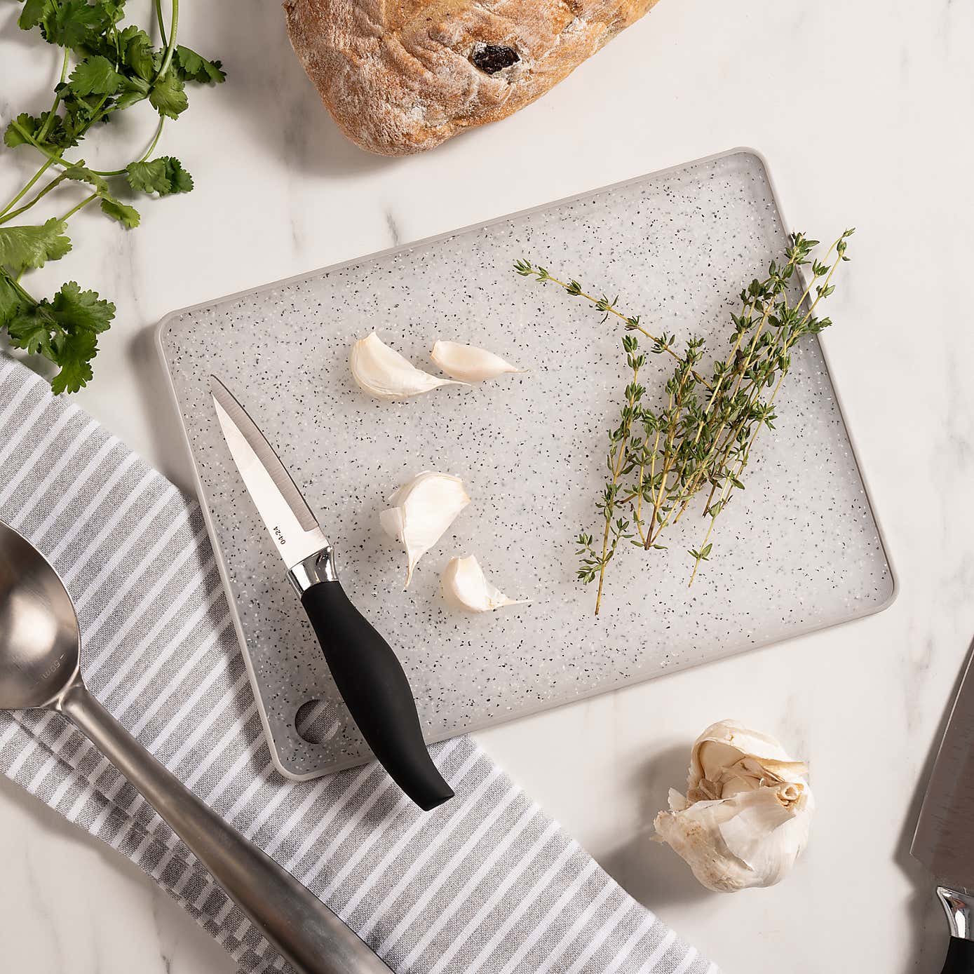 Recycled chopping board large single Black