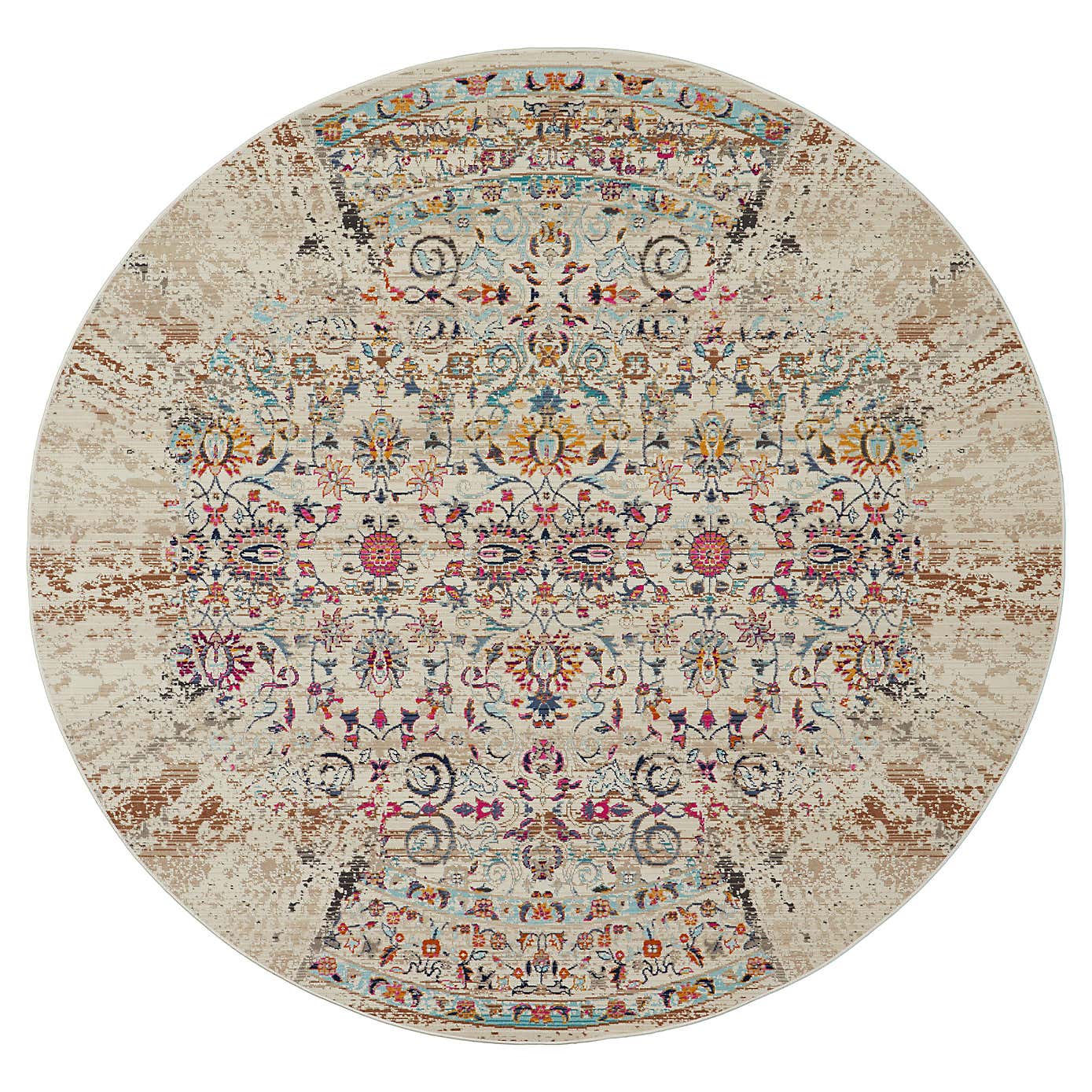 Vintage Kashan 2 Round Rug