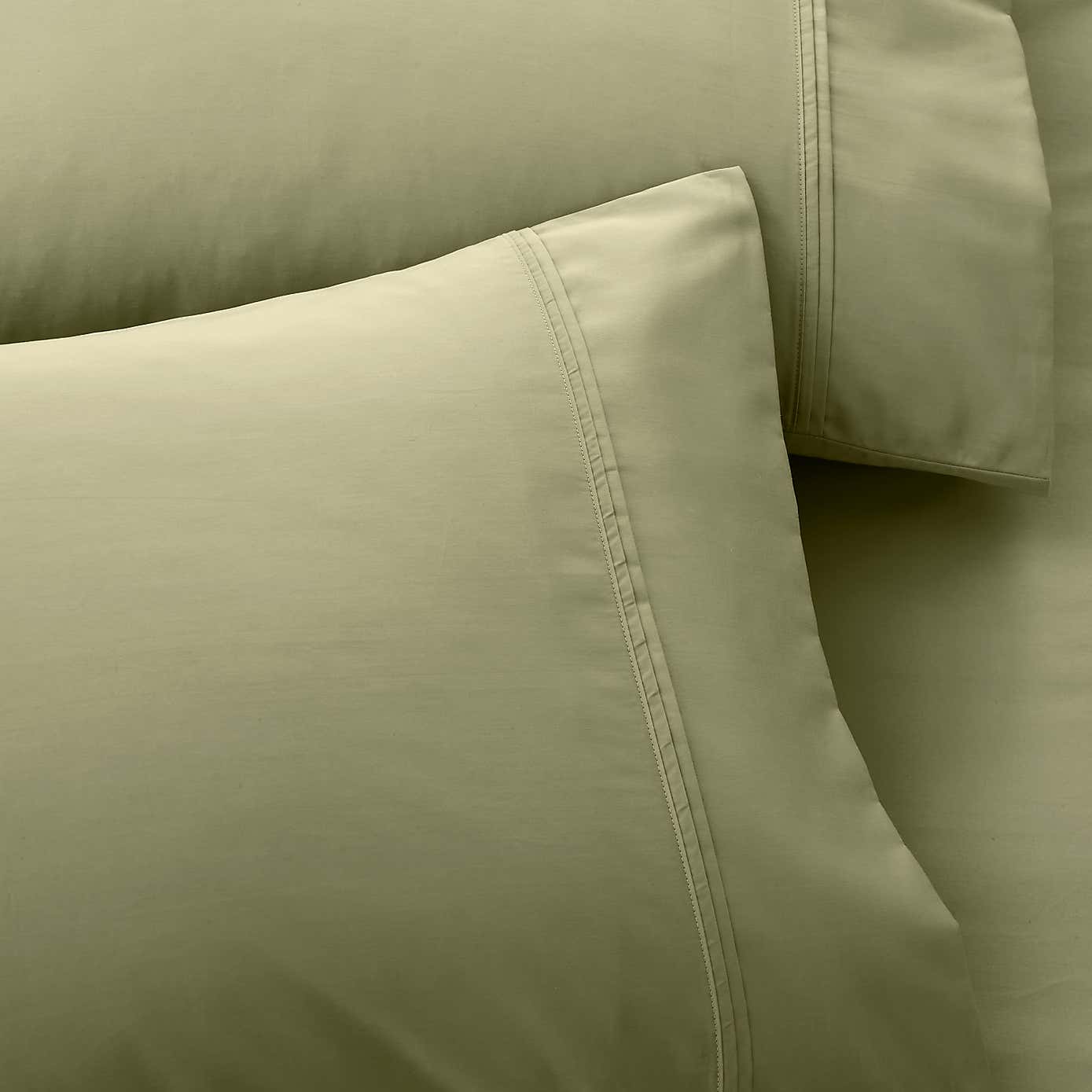 Dorma 500 Thread Count 100% Cotton Satin Plain Cuffed Pillowcase
