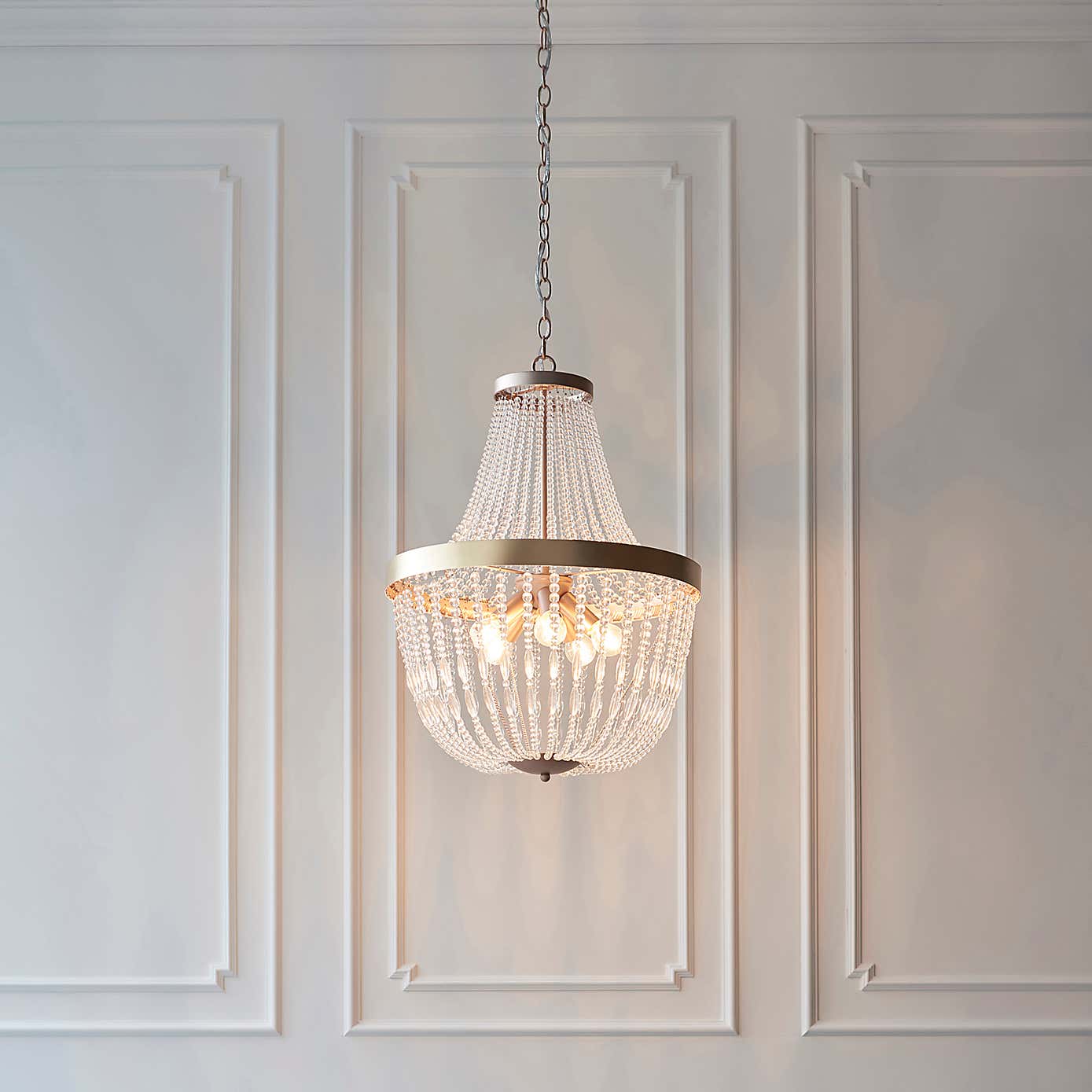 Vogue Celine 5 Light Ceiling Fitting Gold