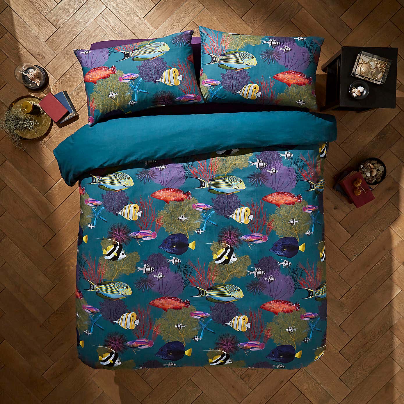 Reef 100% Cotton Duvet Cover & Pillowcase Set