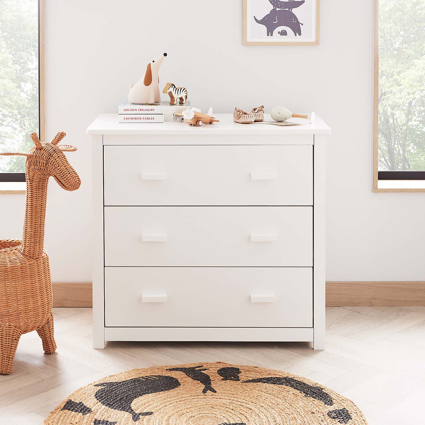 Babymore Universal 3 Drawer Chest & Changing Unit