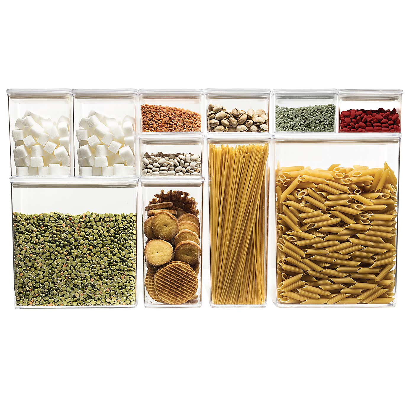 Set of 2 Air Tight Food Storage Boxes